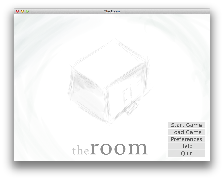 The Room opening screen